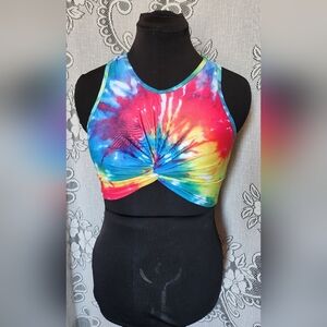 Dressfo - Tie Dye Bathing Suit Halter Top - (L)
